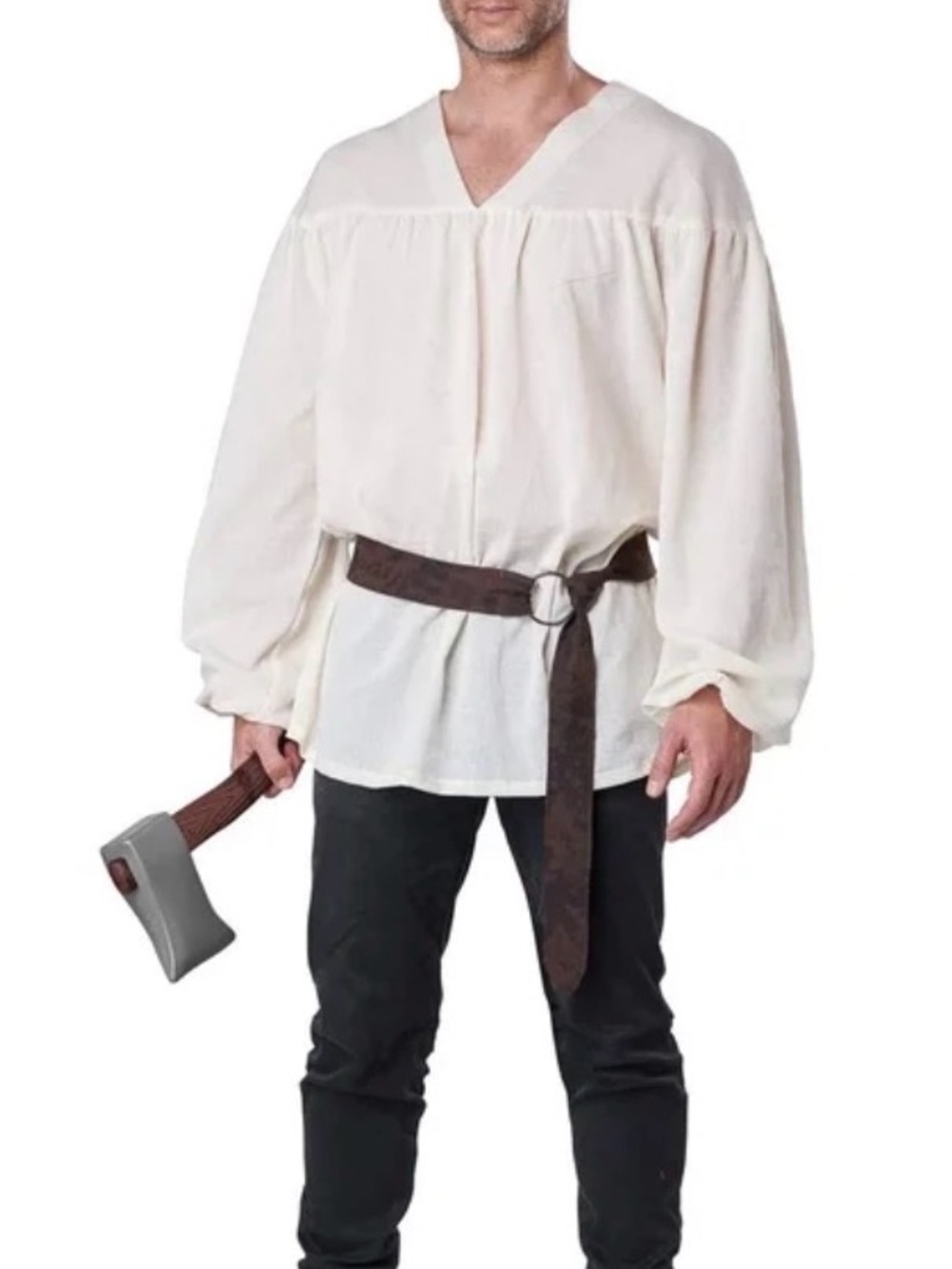 Renaissance medieval peasant costume. Shrek, Halloween.  Shirt and pants. XXL
